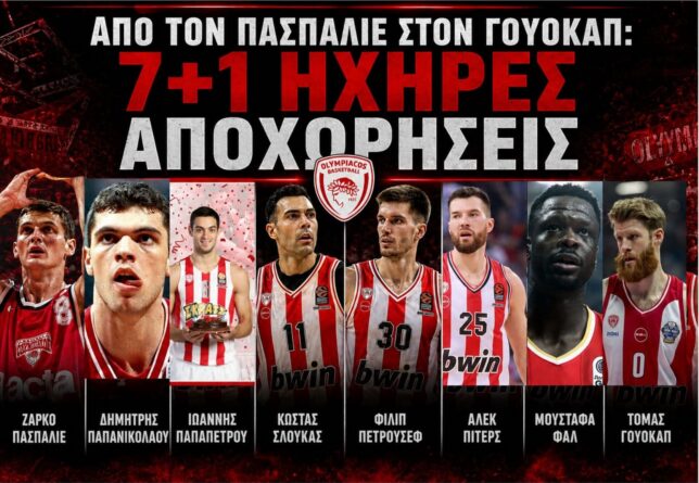 7 συν 1 ηχηρές αποχωρήσεις από το μπάσκετ του Ολυμπιακού από τον Πάσπαλιε στον Γουόκαπ